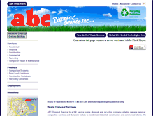 Tablet Screenshot of abcdisposal.com